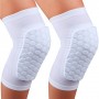 Наколенники баскетбольные 2 шт. Basketball Hex Knee Pads Pro белые (ВС-0528)