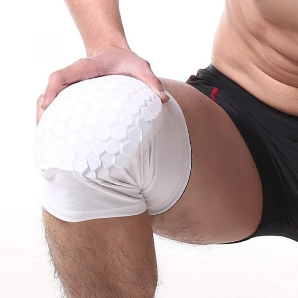 Наколенники баскетбольные 2 шт. Basketball Hex Knee Pads Pro белые (ВС-0528)