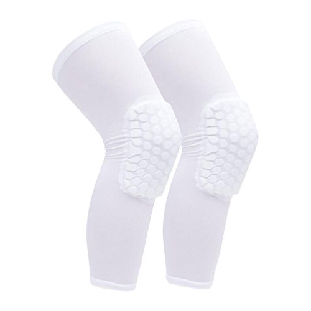 Наколенники баскетбольные Basketball Knee Pads Pro 2 шт. размеры S-L белые (BC-5665)