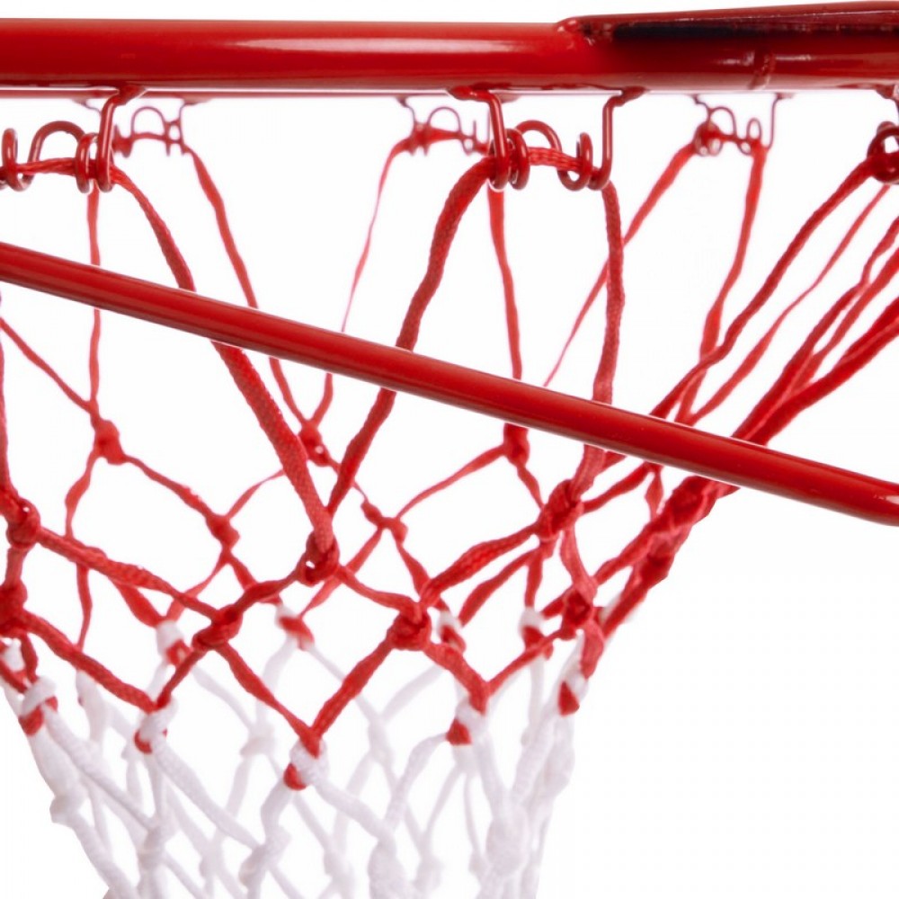 Кольцо баскетбольное металлическое Basketball Ring 45 см с сеткой (C-7035)