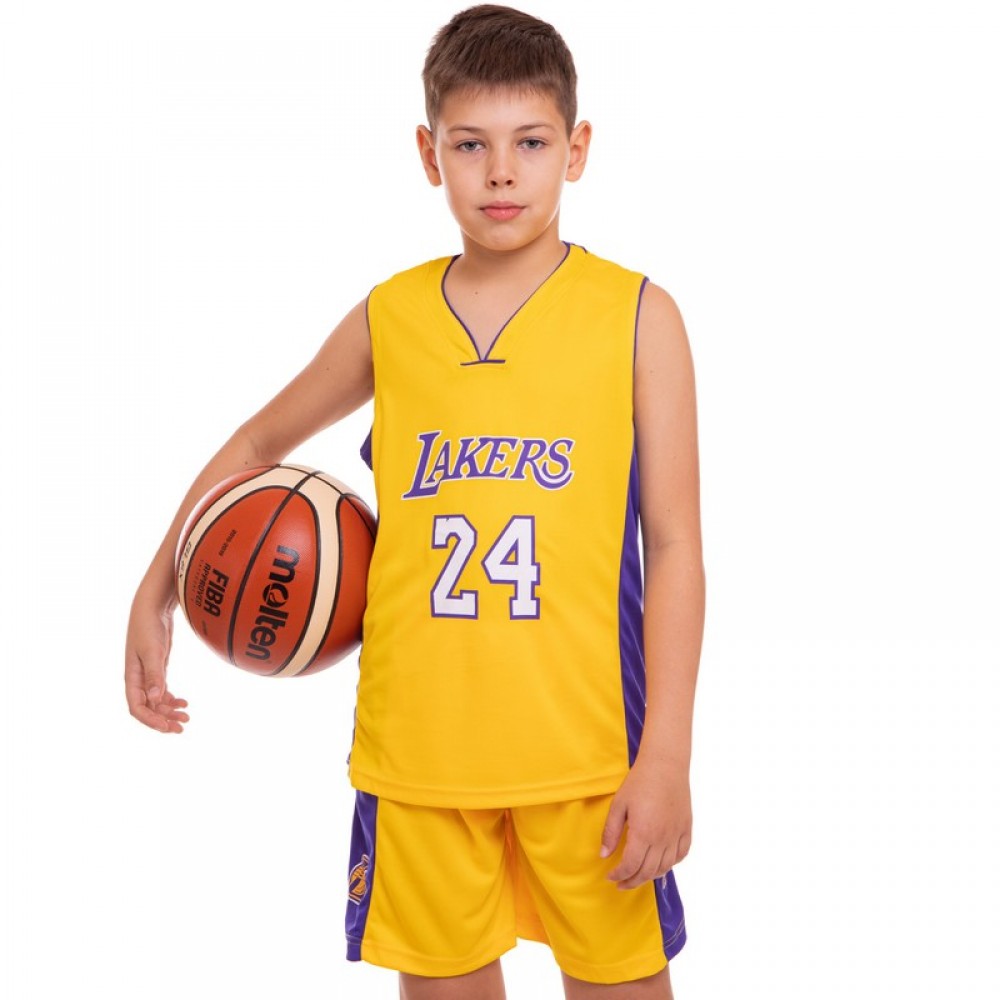 Форма баскетбольная детская Basketball Unifrom Los Angeles Lakers 24 (CO-0038)