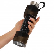 Бутылка для воды Water Bottle в виде гантели 760 мл черный (FI-7153)