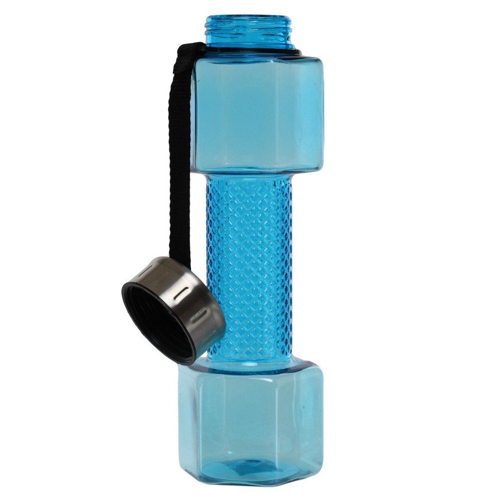 Бутылка спортивная для воды Water Bottle в виде гантели 760 мл синий (FI-7153)