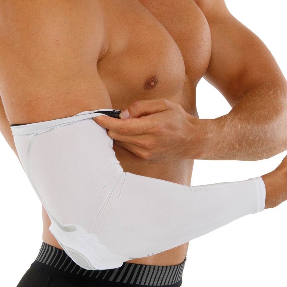 Налокотники баскетбольные 2 шт. Elbow Pads р-р S, M, L, XL, белый (HB-021)