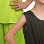 Форма баскетбольная детская BasketBall Uniform двусторонняя салатовый-черный (LD-8300T)