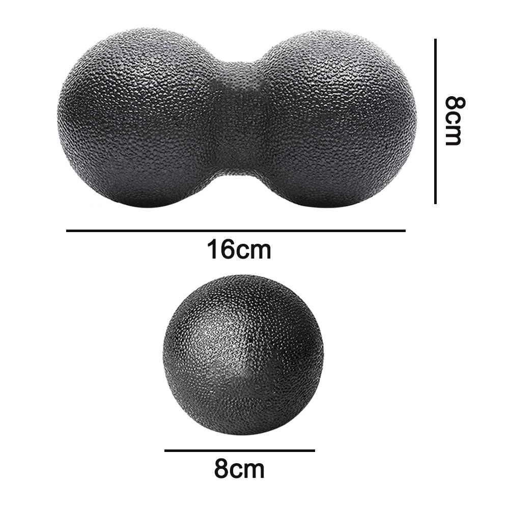 Набор массажный Massage Set мячи Ball 8 см, Duoball 8х17 см, ролл Spaine Roller 33х13 см (MS-0857-4-B-6664-1551)