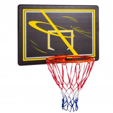 Щит баскетбольный игровой Basketball Hoop 80х58 см с кольцом 38 см и сеткой (S009F)