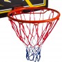 Щит баскетбольный игровой Basketball Hoop 80х58 см с кольцом 38 см и сеткой (S009F)