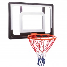 Щит баскетбольный Basketball Hoop 80х58 см с кольцом 38 см и сеткой (S010)