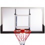 Щит баскетбольный игровой Basketball Hoop 136х80 см с кольцом 45 см и сеткой (S027B)