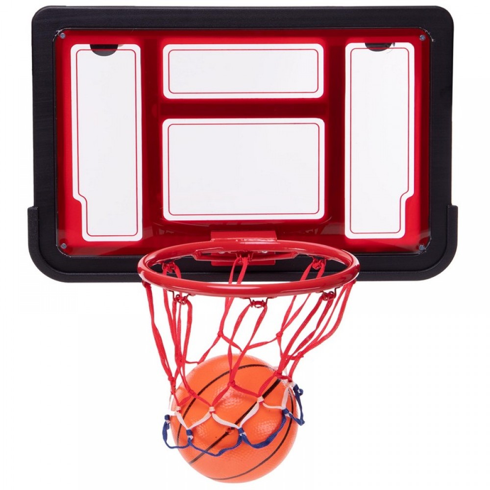 Мини-щит баскетбольный Basketball MiniHoop 60х40 см с кольцом 25 см и сеткой (S881AB)