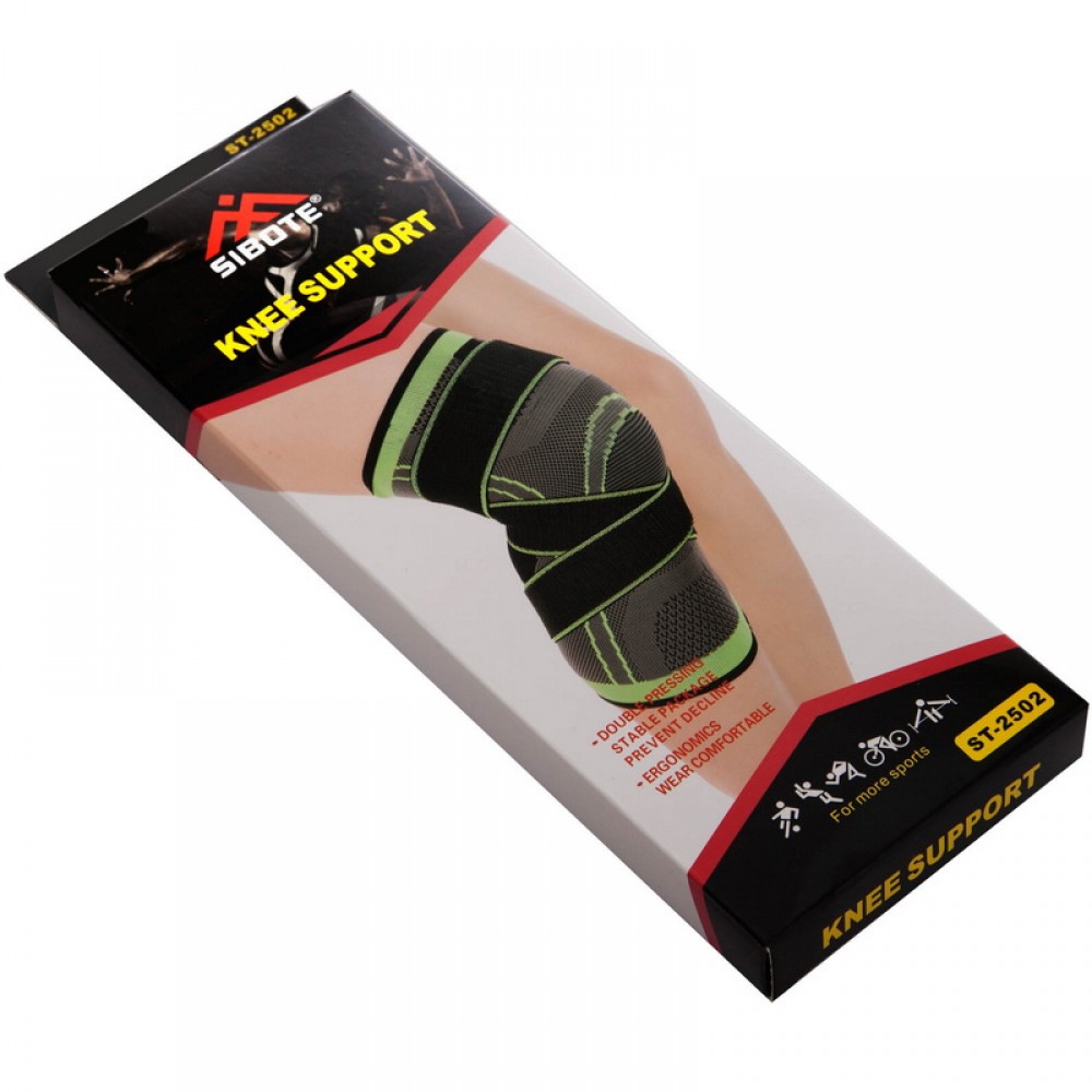Наколенник-фиксатор-бандаж колена Knee Pads регулируемый 1 шт. (ST-2502)