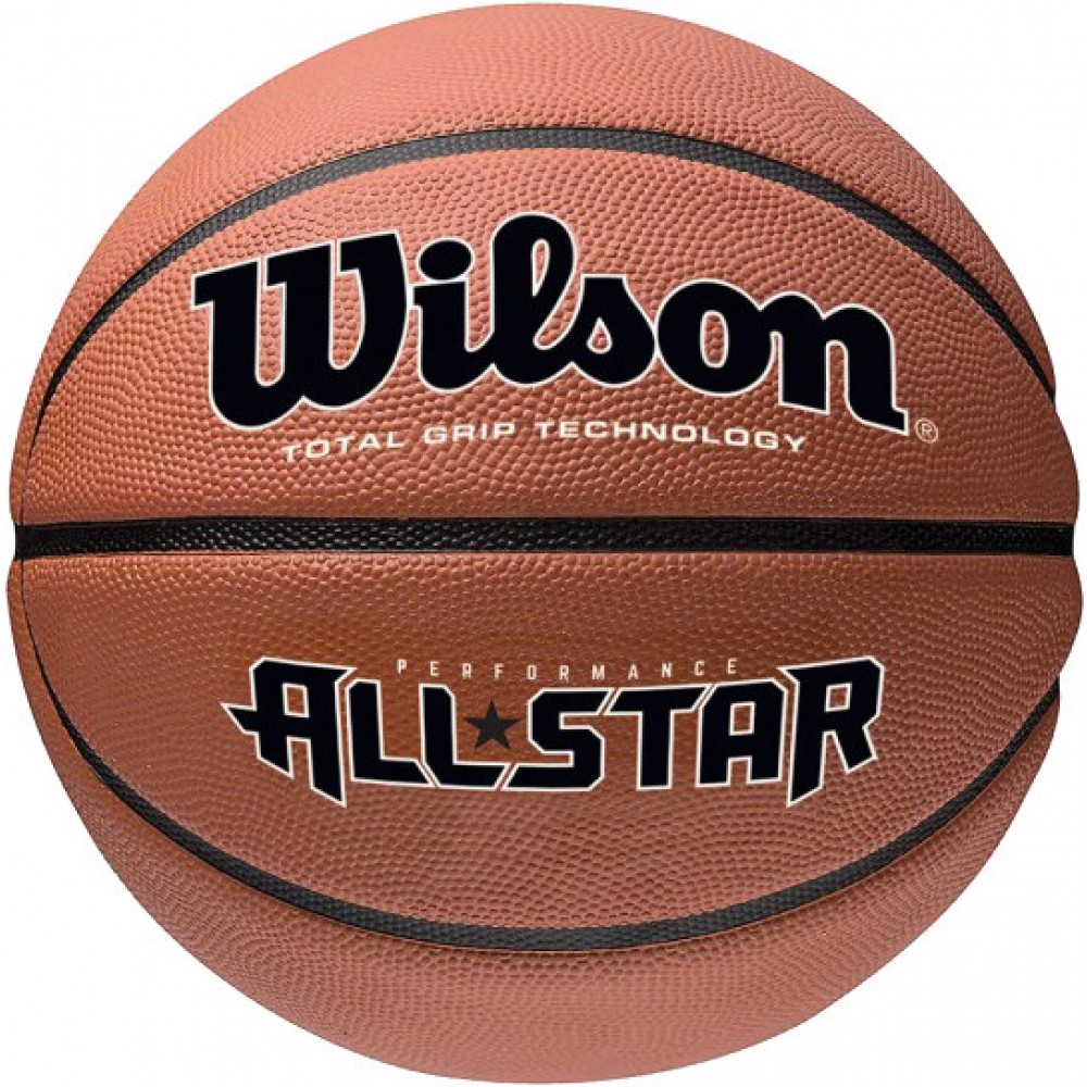 Мяч баскетбольный Wilson New PERFORMANCE ALL STAR размер 7 коричневый (WTB4041XB07)