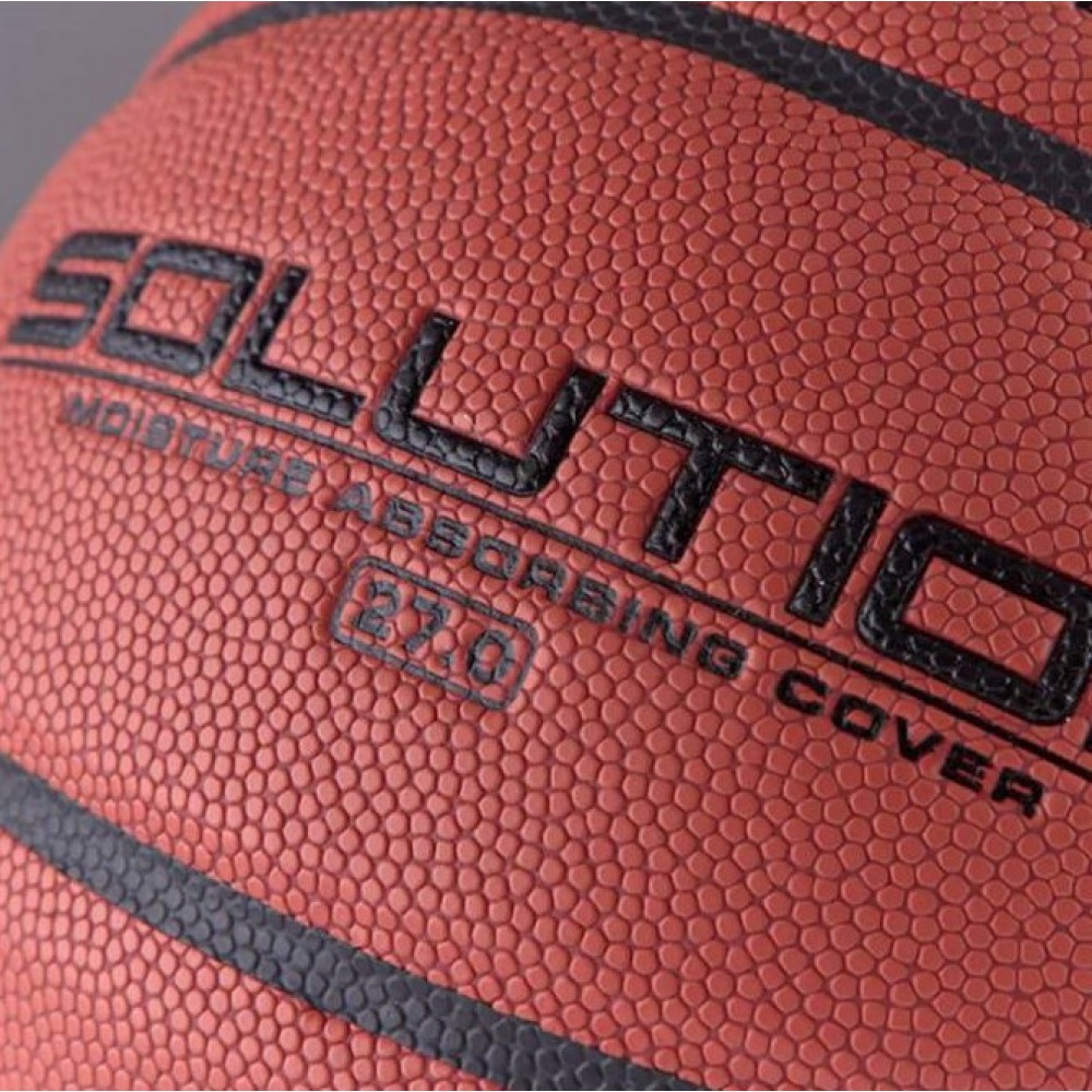Мяч баскетбольный профессиональный Wilson SOLUTION размер 5, 6, 7 композитная кожа (B0616X)