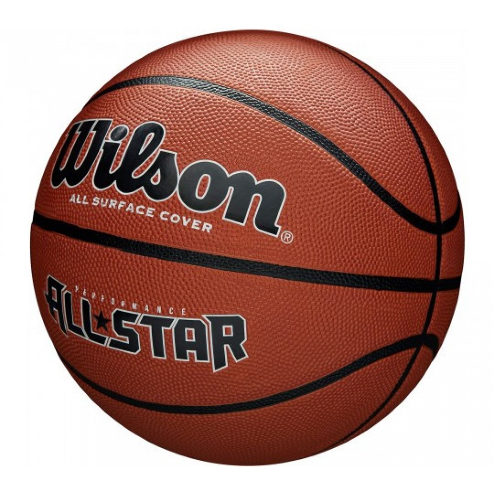 Мяч баскетбольный Wilson New PERFORMANCE ALL STAR размер 7 коричневый (WTB4041XB07)