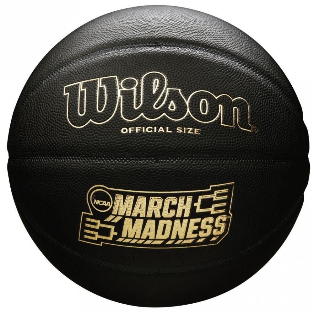 Мяч баскетбольный Wilson NCAA MARCH MADNESS размер 7 черный композитная кожа для игры улица-зал