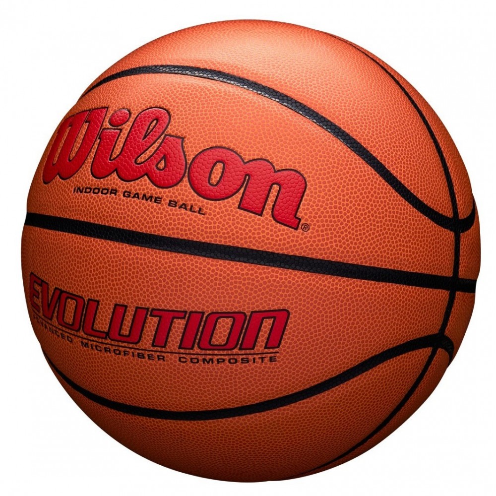 Мяч баскетбольный Wilson Evolution размер 7 композитная кожа коричневый (WTB0595XB0705)