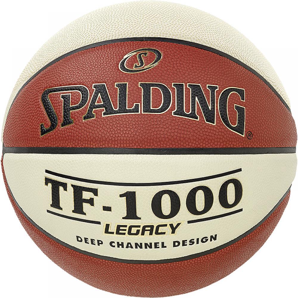Мяч баскетбольный Spalding TF-1000 размер 7 композитная кожа коричневый-белый
