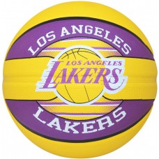 Мяч баскетбольный Spalding NBA Team L.A. Lakers размер 7 резиновый для улицы 