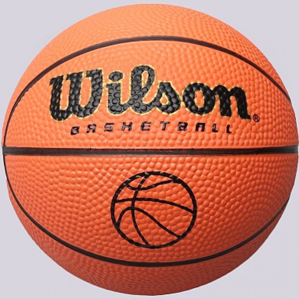 Мини-мяч баскетбольный Wilson Micro Basketball размер 1 резиновый детский-сувенирный (B1717)