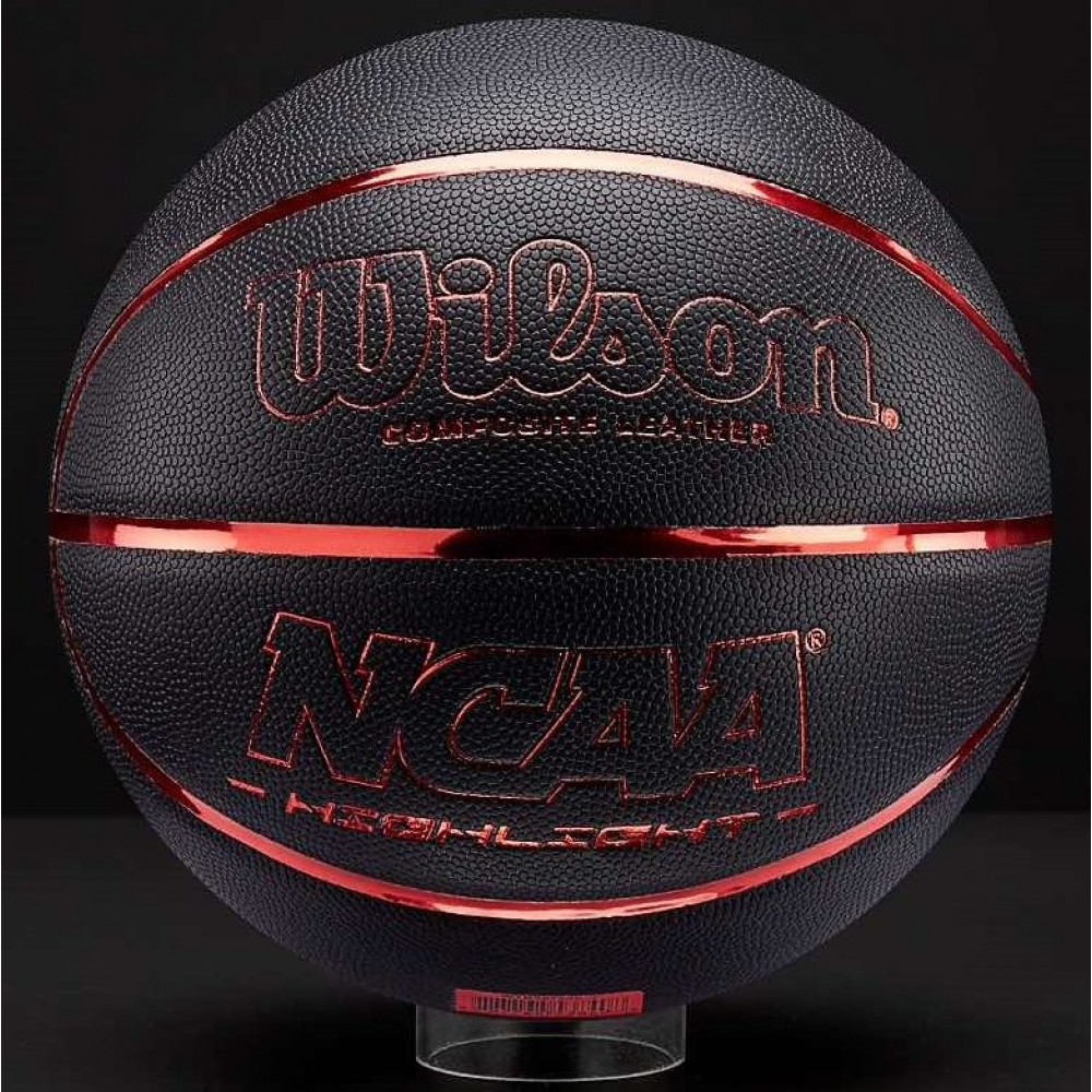 Мяч баскетбольный Wilson NCAA HIGHLIGHT размер 7 композитная кожа (WTB067525XD7)