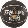 Мяч баскетбольный резиновый для улицы и зала Spalding NBA Highlight, размер 7, цвет - черный-серебро