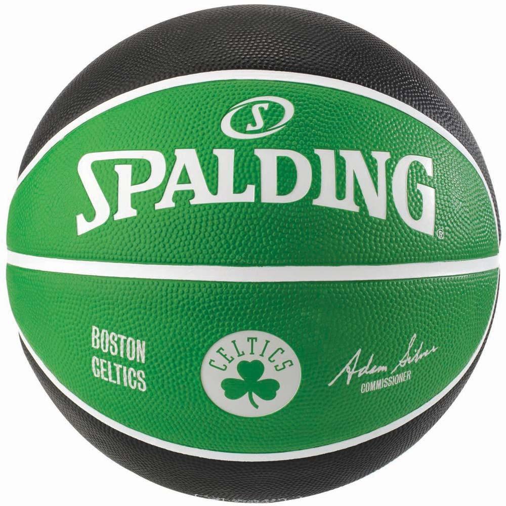 Мяч баскетбольный резиновый для улицы Spalding NBA Team Boston Celtics размер 7