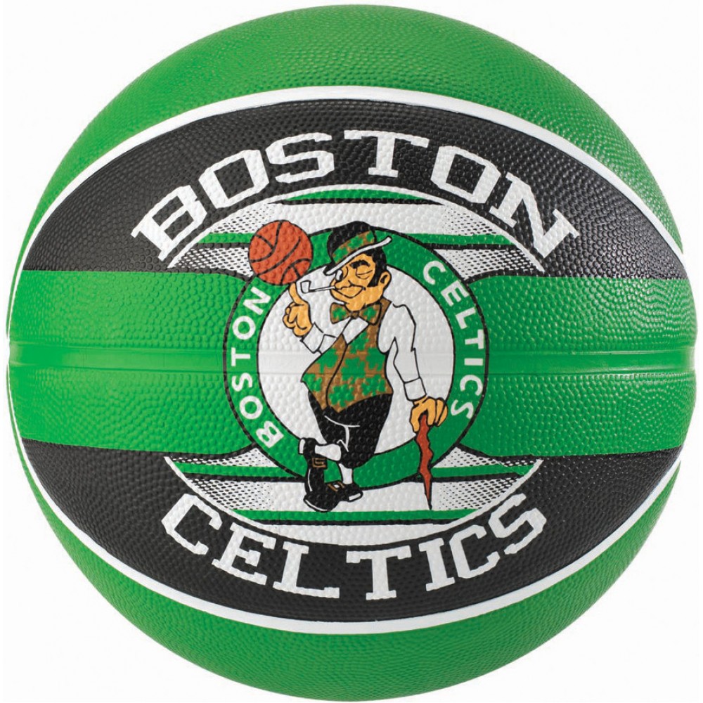 Мяч баскетбольный резиновый для улицы Spalding NBA Team Boston Celtics размер 7