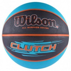 Баскетбольный мяч Wilson CLUTCH BBALL размер 7 резиновый для игры на улице-в зале (WTB1430XB)