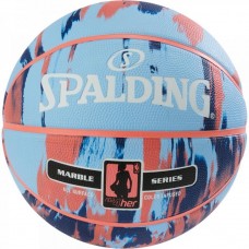 Мяч баскетбольный Spalding NBA Marble 4Her Outdoor Sky Blue/Royal/Red Size 6