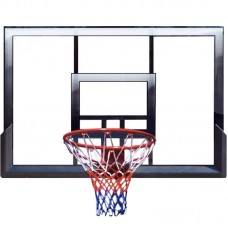 Щит баскетбольный игровой Basketball Hoop 120х80 см с кольцом 45 см и сеткой (S008S)