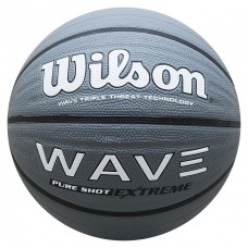 Мяч баскетбольный Wilson WAVE PURE SHOT EXTREME SS19 размер 7 серый (WTB0998XB07)