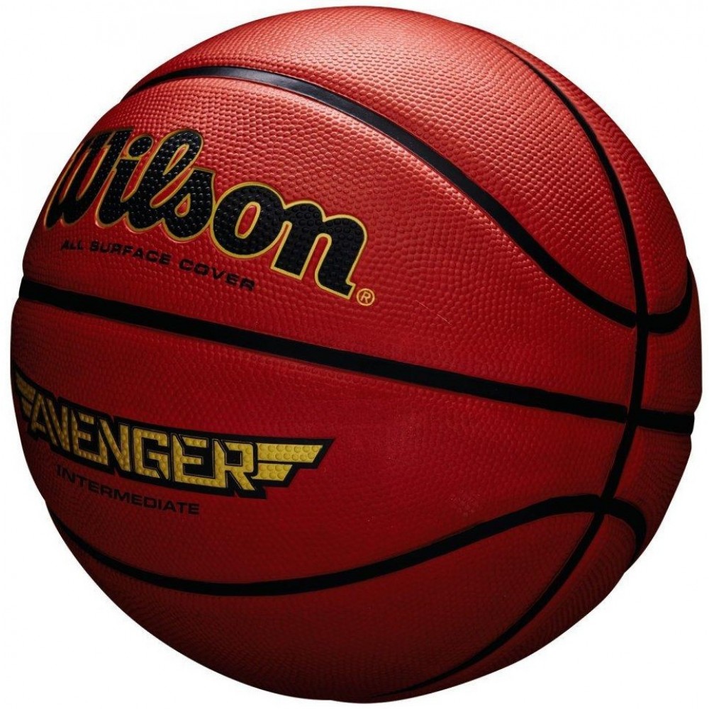 Мяч баскетбольный Wilson Avenger размер 7 резиновый, для улицы и зала (WTB5550XB07)