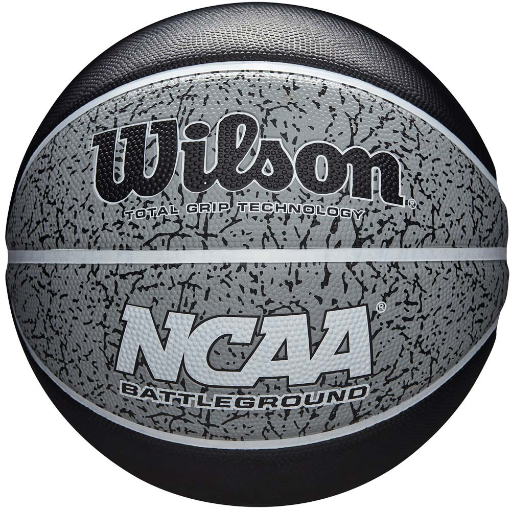 Мяч баскетбольный Wilson NCAA BATTLEGROUND размер 7 резиновый для улицы-зала черно-серый (WTB2501XB07)