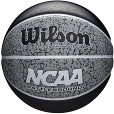 Мяч баскетбольный Wilson NCAA BATTLEGROUND размер 7 резиновый для улицы-зала черно-серый (WTB2501XB07)