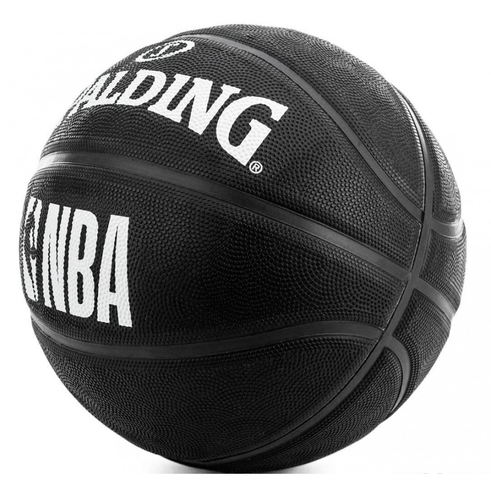 Мяч баскетбольный Spalding NBA Black размер 7 резиновый черный (3001500300017)