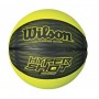 Мяч баскетбольный резиновый для улицы и зала Wilson Hyper shot blackl/lime размер 6