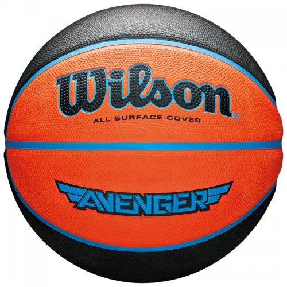 Мяч баскетбольный Wilson AVENGER 295 BSKT размер 7 резиновый для зала-улицы (WTB9118XB0702)