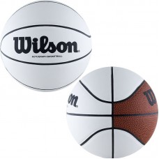 Мяч баскетбольный Wilson Autograph Mini Bball размер 3 сувенирный для автографов (WTB0503)