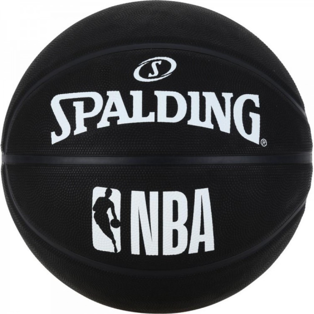 Мяч баскетбольный Spalding NBA Black размер 7 резиновый черный (3001500300017)