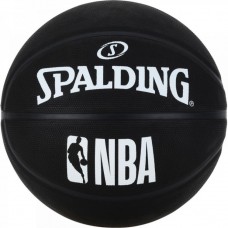 Мяч баскетбольный Spalding NBA Black размер 7 резиновый черный (3001500300017)