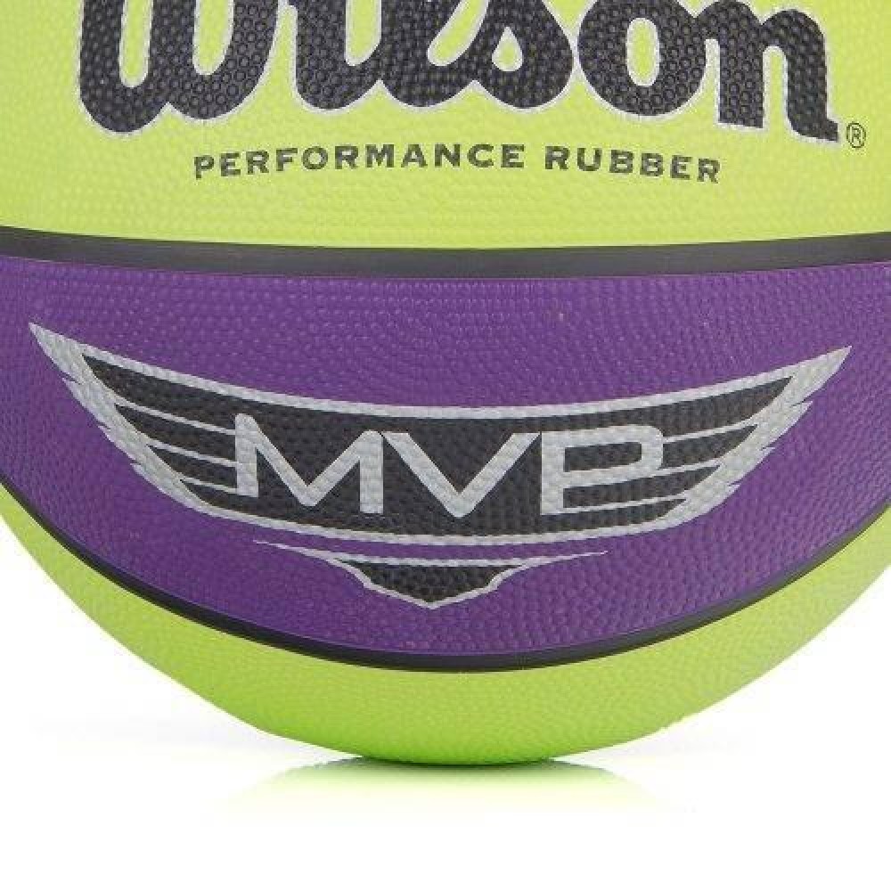 Мяч баскетбольный Wilson MVP размер 7 резиновый для улицы-зала (WTB9067XB)