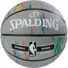 Мяч баскетбольный Spalding NBA Marble Outdoor Grey-Multi-Color размер 7 резиновый (3001550100117)